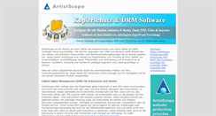 Desktop Screenshot of de.artistscope.com